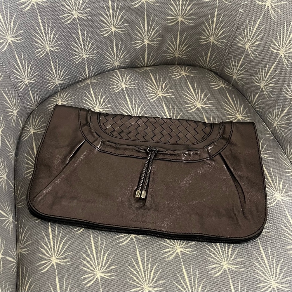 Salvatore Ferragamo oversized clutch